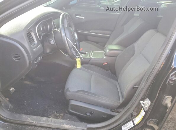 2C3CDXHG7GH346228 2016 DODGE CHARGER Black Front interior view