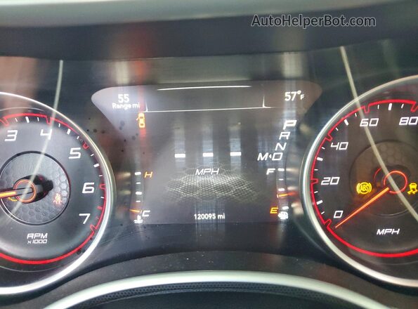 2C3CDXHG7GH346228 2016 DODGE CHARGER Black Instrument cluster view
