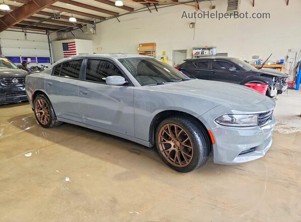 2C3CDXHG7HH634980 2017 DODGE CHARGER Gray Передня права чверть
