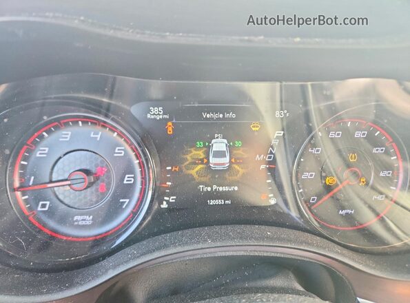2C3CDXHG7JH210494 2018 DODGE CHARGER Серый Вид щитка приборов