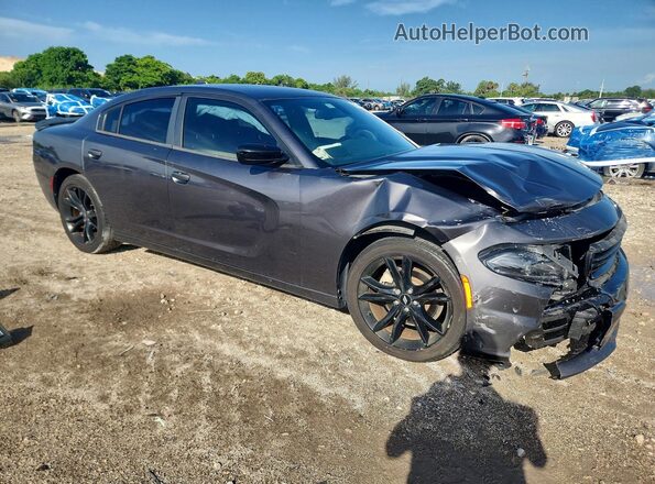 2C3CDXHG7JH210494 2018 DODGE CHARGER Серый Передняя правая четверть