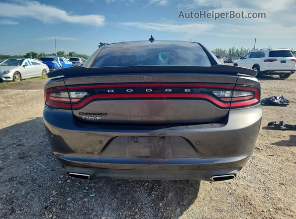 2C3CDXHG7JH210494 2018 DODGE CHARGER Серый Вид сзади