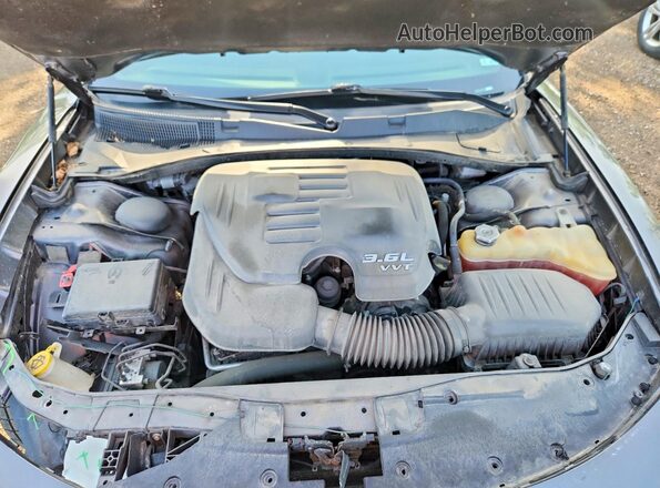 2C3CDXHG7JH246959 2018 DODGE CHARGER Gray უკანა სალონის ხედი