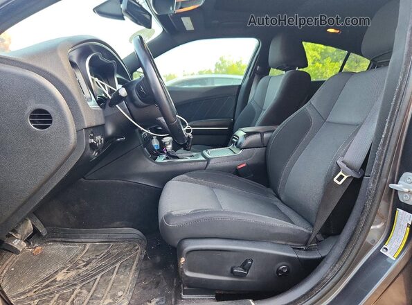 2C3CDXHG7JH246959 2018 DODGE CHARGER Gray წინა სალონის ხედი