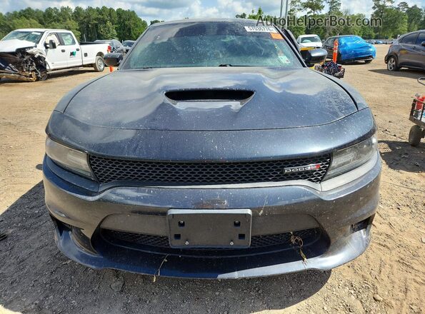 2C3CDXHG7KH677917 2019 DODGE CHARGER Синий Вид спереди