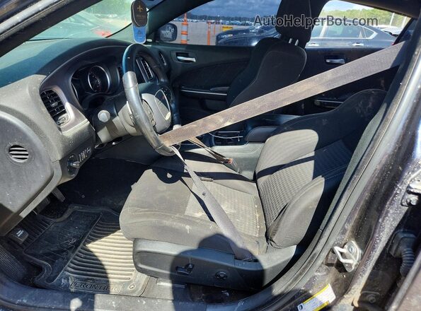 2C3CDXHG7KH677917 2019 DODGE CHARGER Синий Вид салона спереди