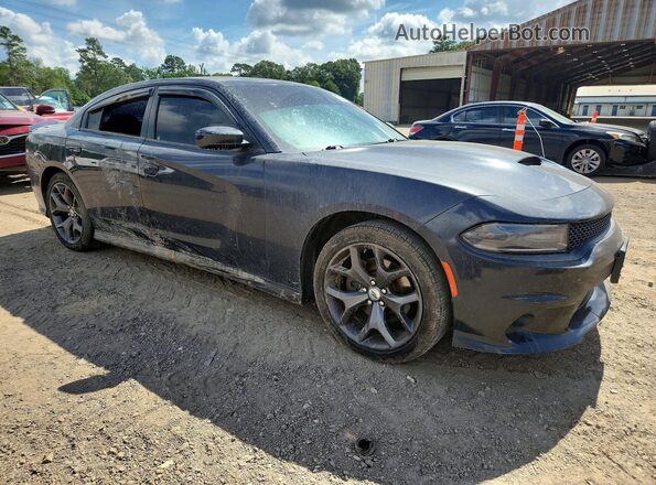 2C3CDXHG7KH677917 2019 DODGE CHARGER Синий Передняя правая четверть