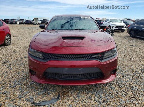 2C3CDXHG7KH737937 2019 DODGE CHARGER Красный Вид спереди
