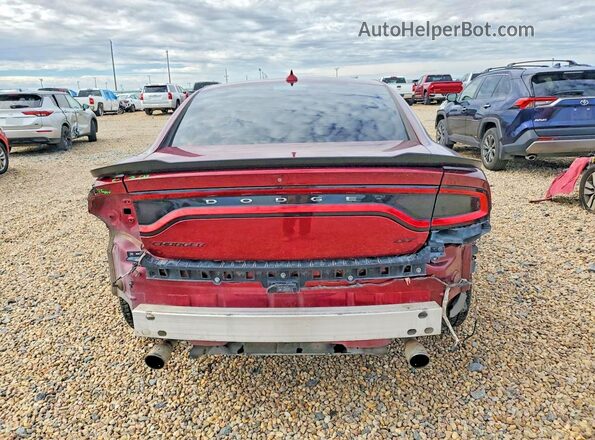 2C3CDXHG7KH737937 2019 DODGE CHARGER Красный Вид сзади