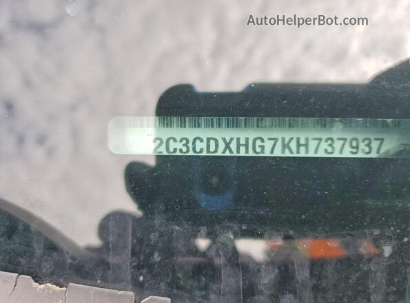2C3CDXHG7KH737937 2019 DODGE CHARGER Красный Вид подкапотного пространства