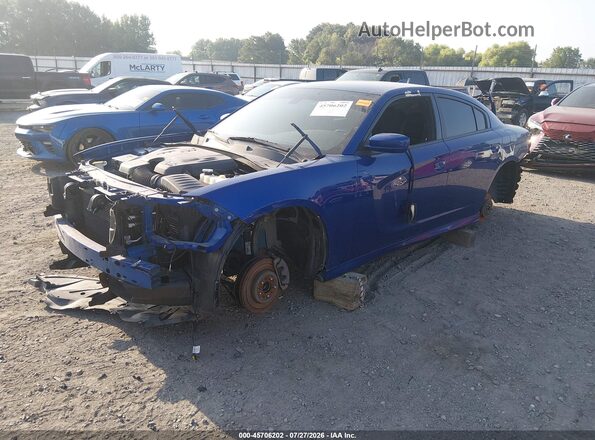 2C3CDXHG7MH530385 2021 DODGE CHARGER Blue Առջևի ձախ երեք քառորդ տեսարան