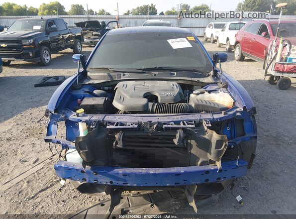 2C3CDXHG7MH530385 2021 DODGE CHARGER Blue Սալոնի հետևի տեսք
