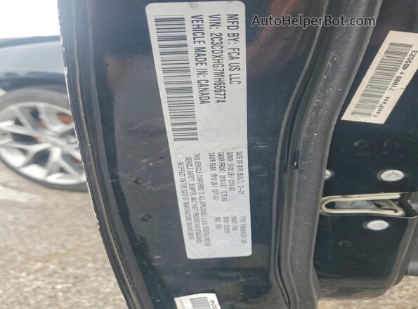 2C3CDXHG7MH666774 2021 DODGE CHARGER Black ძრავის განყოფილების ხედი