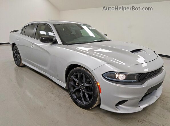 2C3CDXHG7NH183299 2022 DODGE CHARGER Серебряный Передняя правая четверть