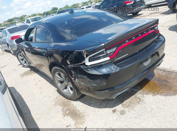 2C3CDXHG8GH138973 2016 DODGE CHARGER Black Trasero izquierdo