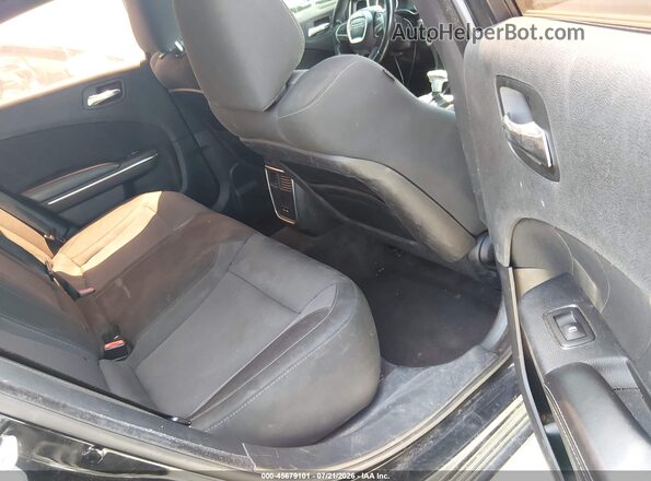 2C3CDXHG8GH166563 2016 DODGE CHARGER Black Widok naklejki z numerem VIN