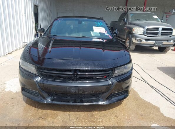 2C3CDXHG8GH166563 2016 DODGE CHARGER Black Widok zestawu wskaźników