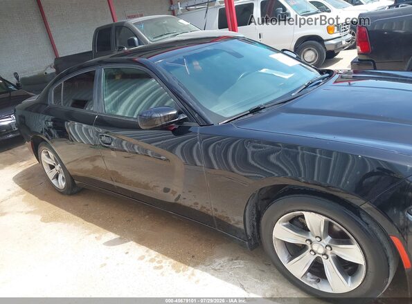 2C3CDXHG8GH166563 2016 DODGE CHARGER Black Widok wnętrza z tyłu