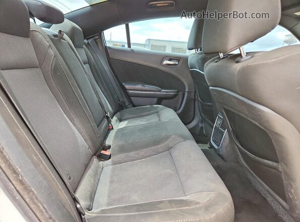 2C3CDXHG8GH214868 2016 DODGE CHARGER White უკანა სავარძლების ხედი