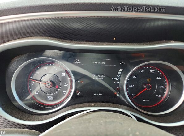 2C3CDXHG8GH214868 2016 DODGE CHARGER White ხელსაწყოთა პანელის ხედი