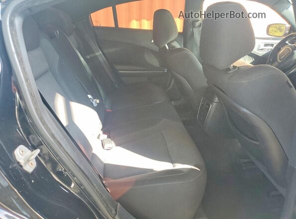 2C3CDXHG8GH280725 2016 DODGE CHARGER Black Rear seats view