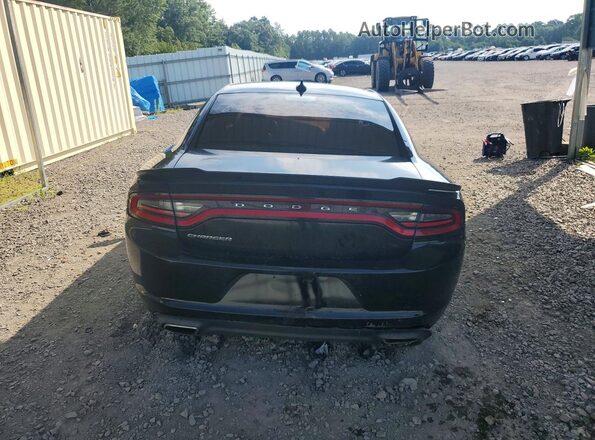 2C3CDXHG8GH280725 2016 DODGE CHARGER Black Rear view