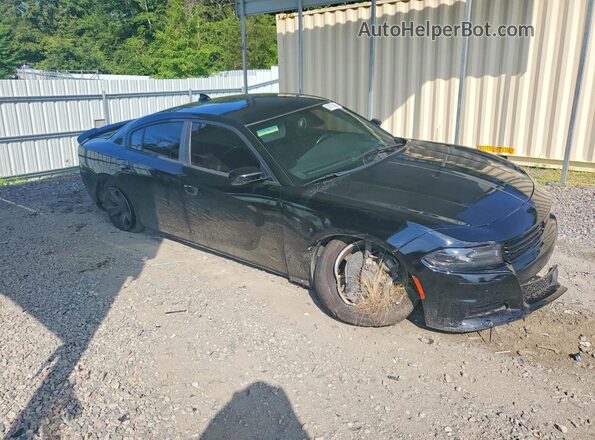 2C3CDXHG8GH280725 2016 DODGE CHARGER Black Front right