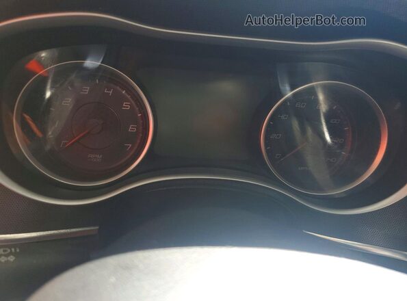 2C3CDXHG8GH280725 2016 DODGE CHARGER Black Instrument cluster view