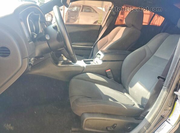 2C3CDXHG8GH280725 2016 DODGE CHARGER Black Front interior view