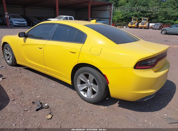 2C3CDXHG8HH528683 2017 DODGE CHARGER Yellow Trasero izquierdo