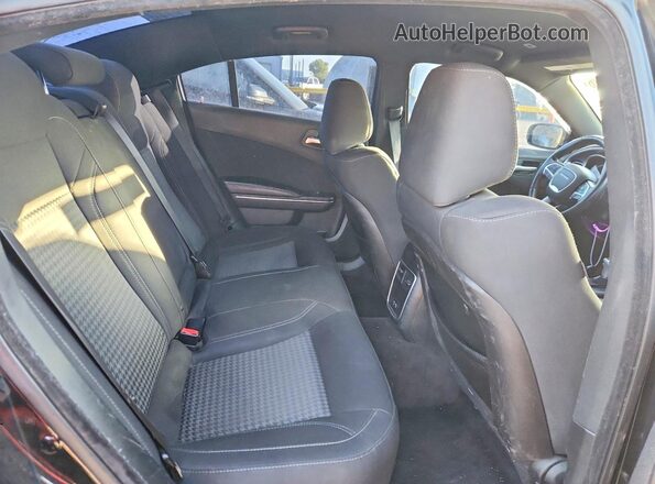 2C3CDXHG8HH579259 2017 DODGE CHARGER Black Rear seats view