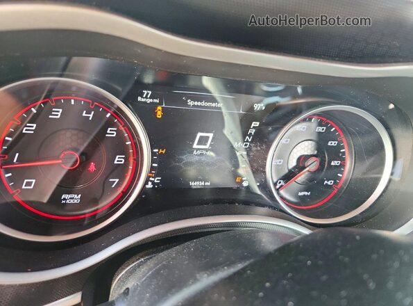2C3CDXHG8JH134977 2018 DODGE CHARGER Black Instrument cluster view