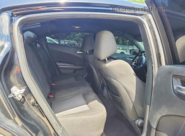 2C3CDXHG8JH134977 2018 DODGE CHARGER Black Rear seats view