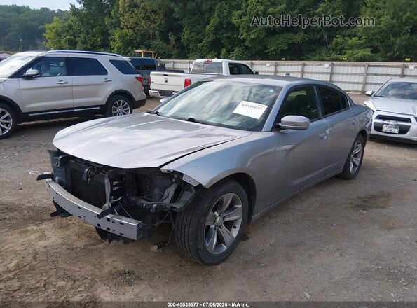 2C3CDXHG8JH143534 2018 DODGE CHARGER Silver Front left