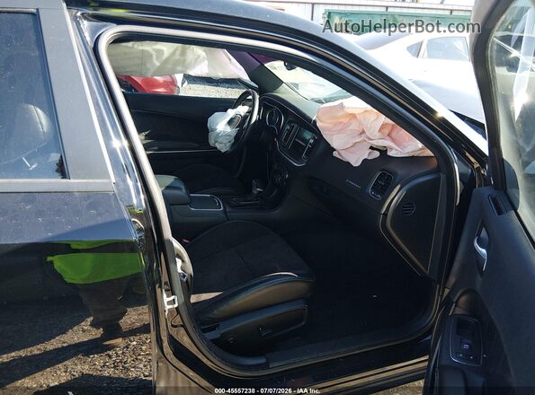 2C3CDXHG8JH234769 2018 DODGE CHARGER Black Вид салону спереду