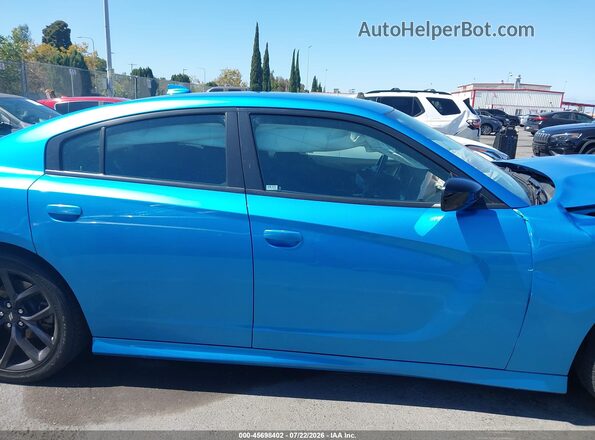 2C3CDXHG8PH560130 2023 DODGE CHARGER Blue Вид задньої частини салону