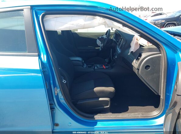 2C3CDXHG8PH560130 2023 DODGE CHARGER Blue Вид салону спереду