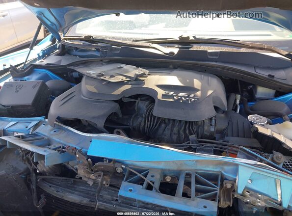 2C3CDXHG8PH560130 2023 DODGE CHARGER Blue Вид ззаду