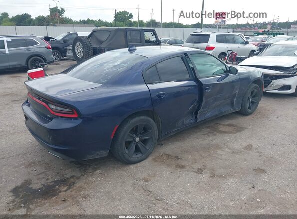 2C3CDXHG9GH297436 2016 DODGE CHARGER Blue Հետևի աջ
