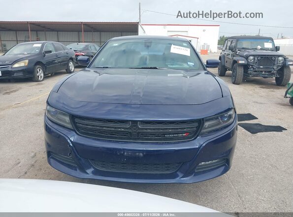 2C3CDXHG9GH297436 2016 DODGE CHARGER Blue Սարքավորումների վահանակի տեսք