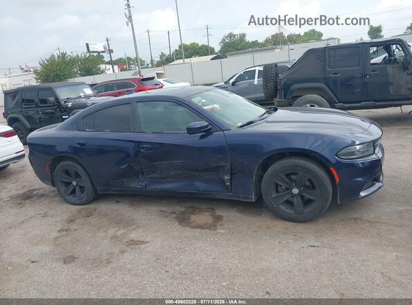 2C3CDXHG9GH297436 2016 DODGE CHARGER Blue Սալոնի հետևի տեսք