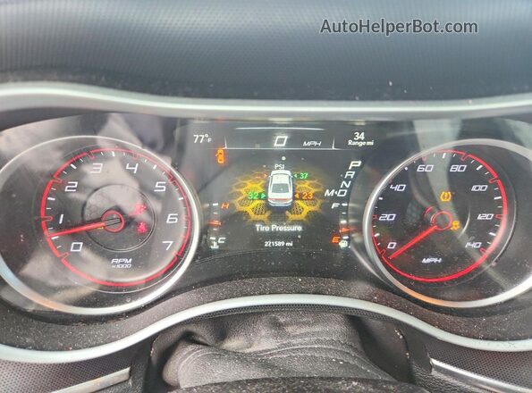 2C3CDXHG9GH346330 2016 DODGE CHARGER Charcoal Вид щитка приладів