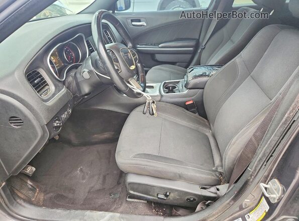 2C3CDXHG9GH346330 2016 DODGE CHARGER Charcoal Вид салону спереду