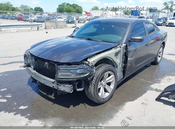 2C3CDXHG9HH523458 2017 DODGE CHARGER Black Передня ліва чверть