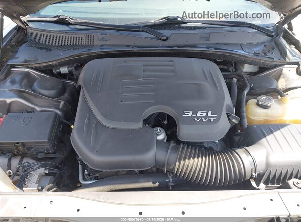 2C3CDXHG9HH523458 2017 DODGE CHARGER Black Вид ззаду