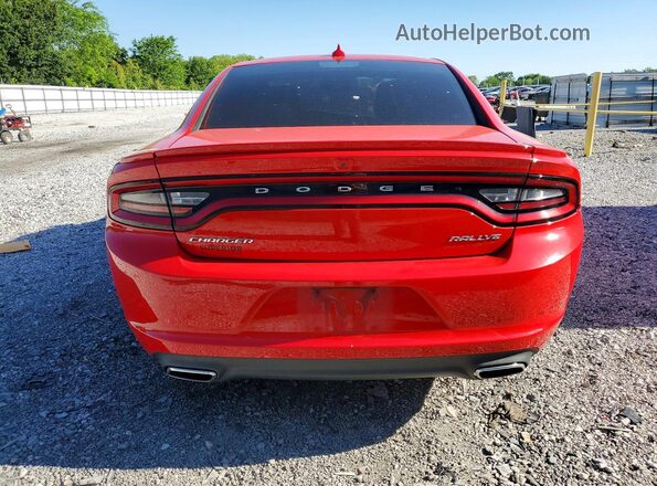 2C3CDXHG9HH558419 2017 DODGE CHARGER Red Հետևի տեսք