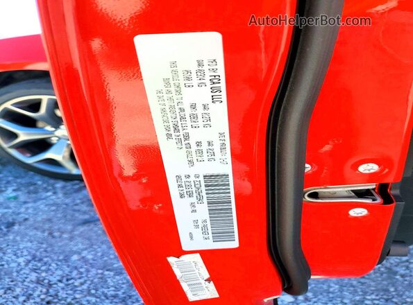 2C3CDXHG9HH558419 2017 DODGE CHARGER Red Շարժիչի բաժամունքի տեսք