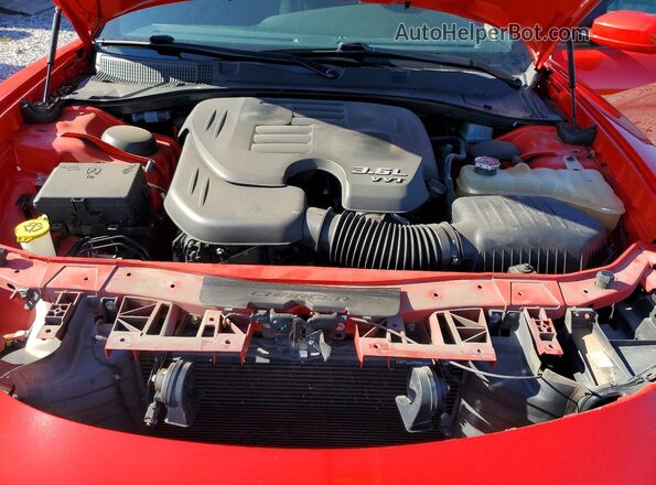 2C3CDXHG9HH558419 2017 DODGE CHARGER Red Սալոնի հետևի տեսք