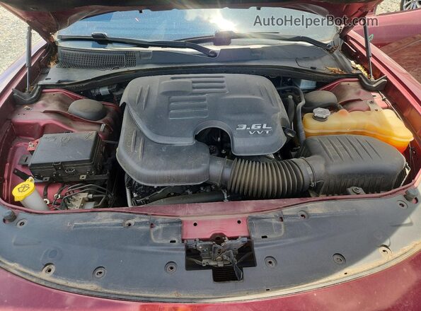 2C3CDXHG9JH207208 2018 DODGE CHARGER Burgundy Սալոնի հետևի տեսք