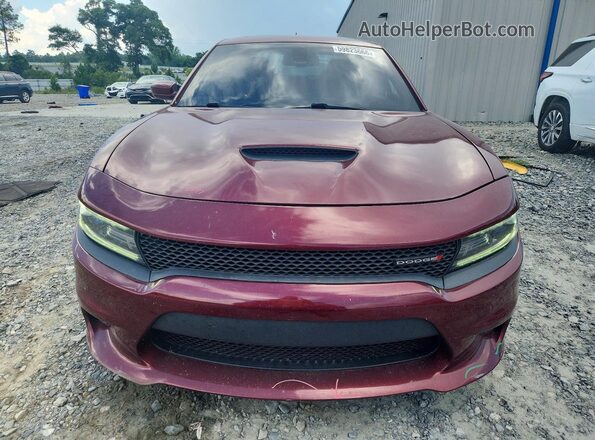 2C3CDXHG9JH207208 2018 DODGE CHARGER Burgundy Դիմացի տեսք